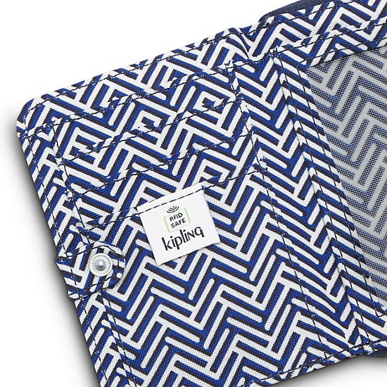 Portefeuilles Kipling Money Love Printed Small Wallet Bleu Marine | FR 1004IL